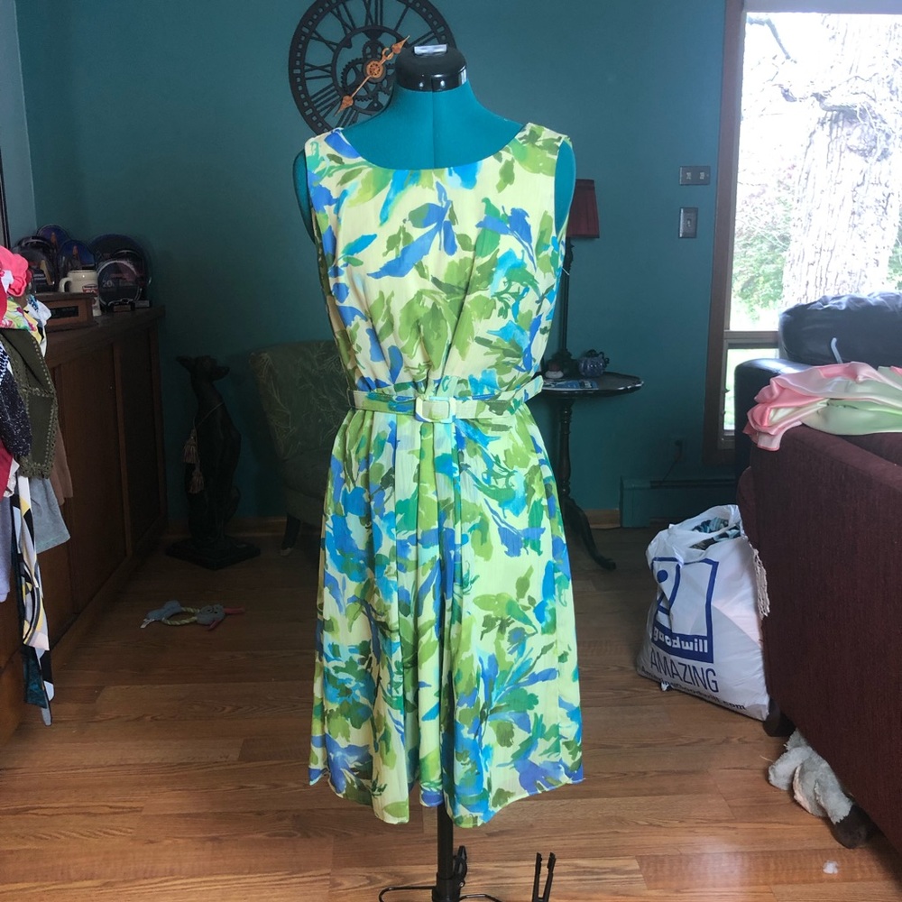 Green Floral Dress